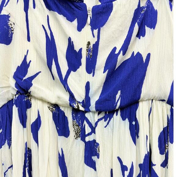 Jason Wu Collective Blue Floral Tie Strap Dress size 6 - Picture 6 of 11